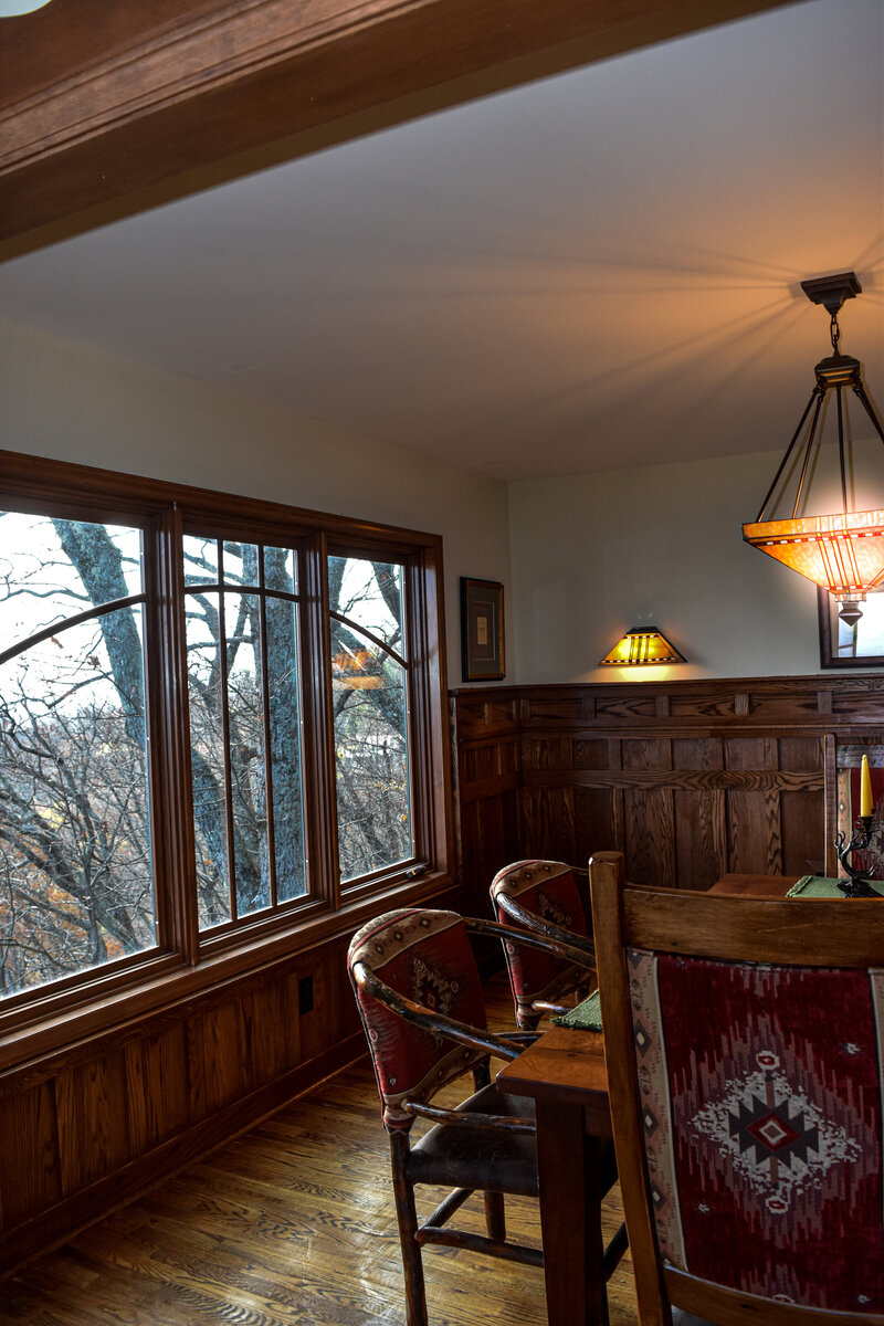 Home Remodeling for rustic mountain home. Custom Wainscoting remodel.