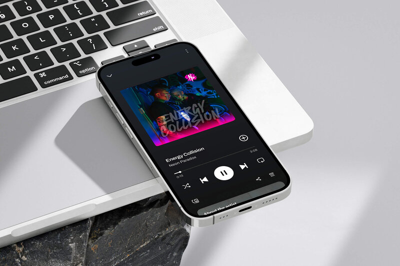 Spotify iphone Cyberpunk Neon Band
