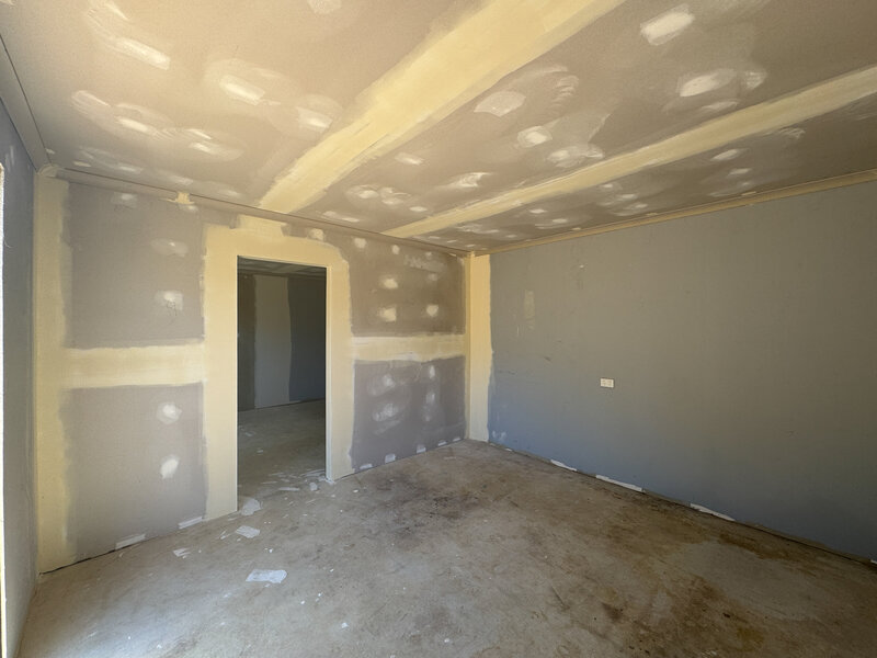 New Gyprock plaster board prepared for painting in Mandurah