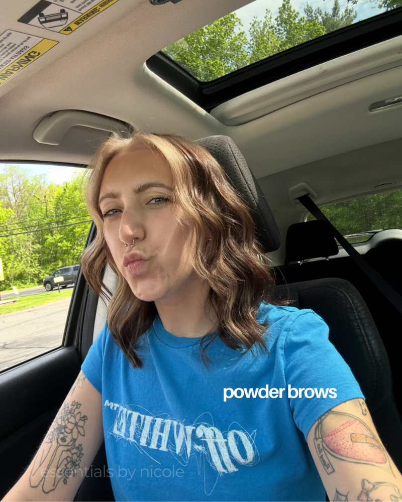 powder brows at essentials by nicole west springfield ma