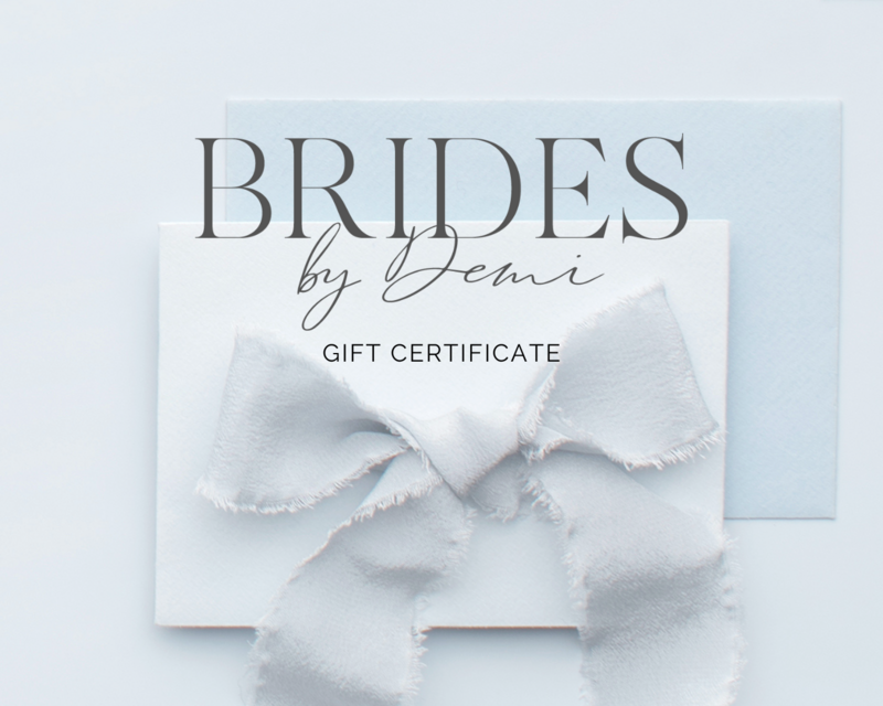 Brides By Demi Gift Certificate Landscape