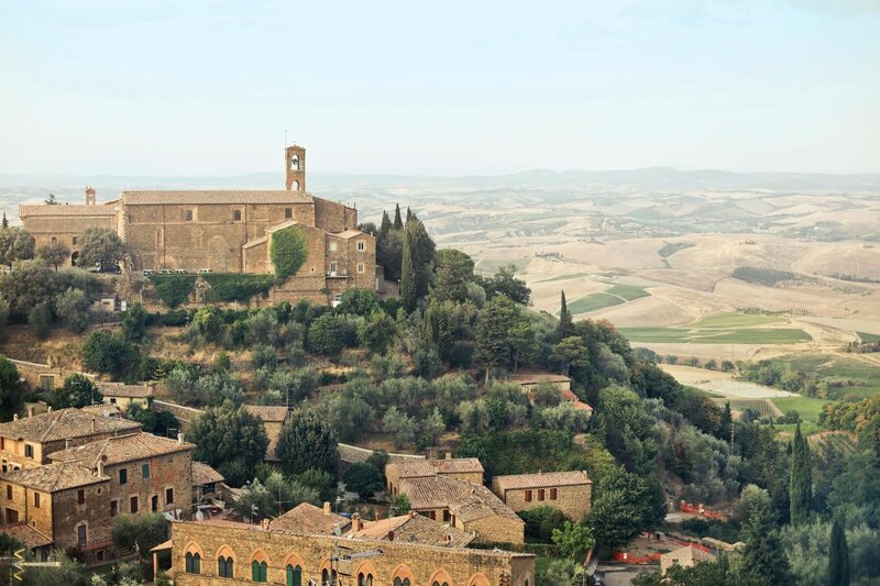 Tuscan town on a hill