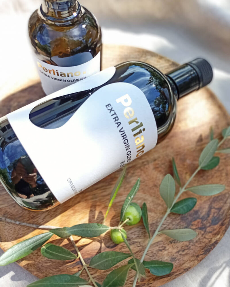 Kraft paper pouch packaging for Winston & Co luxury dog treats featuring blind embossed geometric border design.