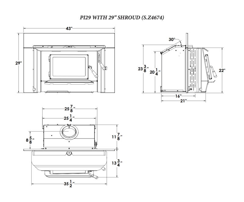 Princess 29 Insert Blaze King Princess 29 Wood Fireplace Insert Quality Stoves