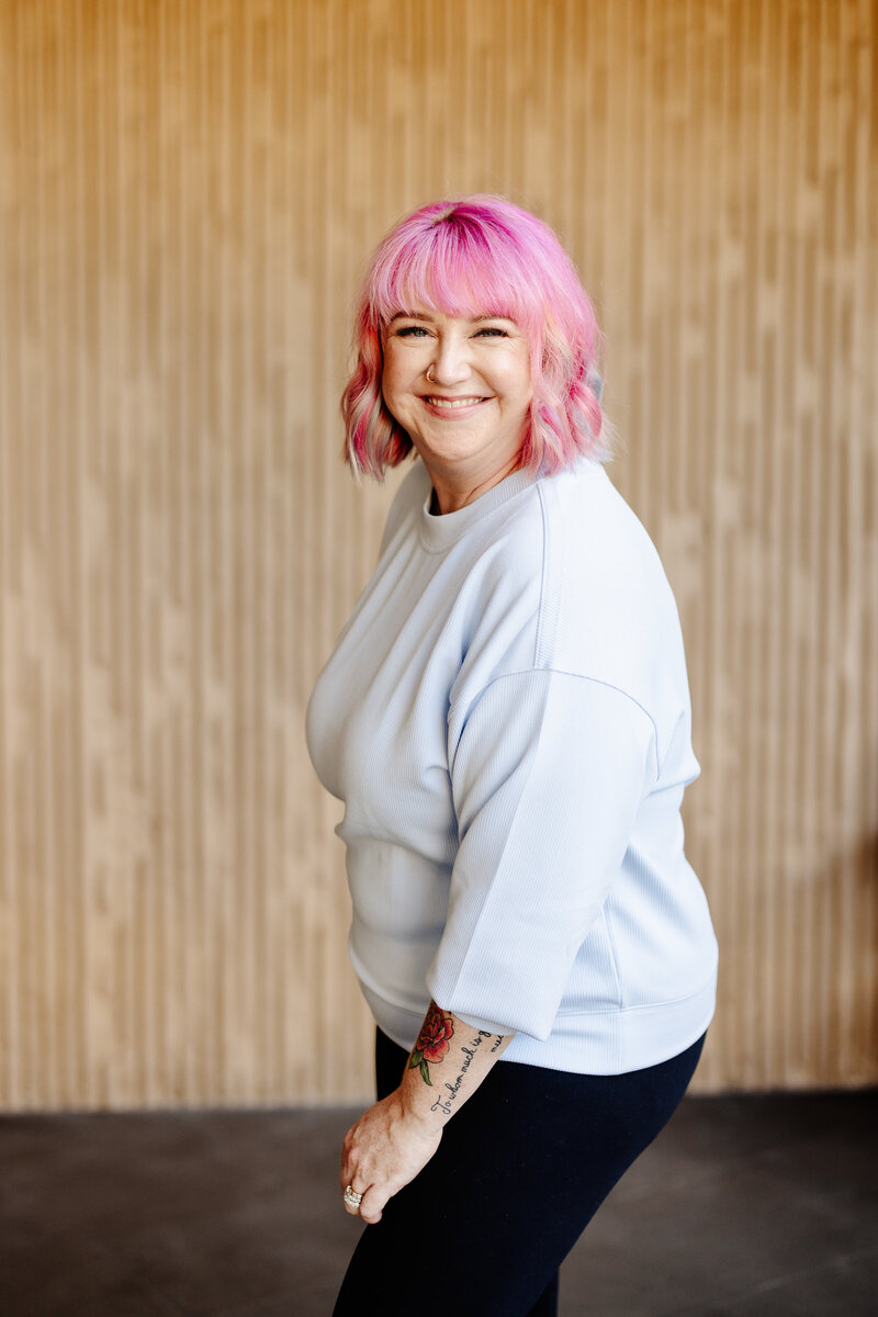 Ashley Ebert smiles for portrait