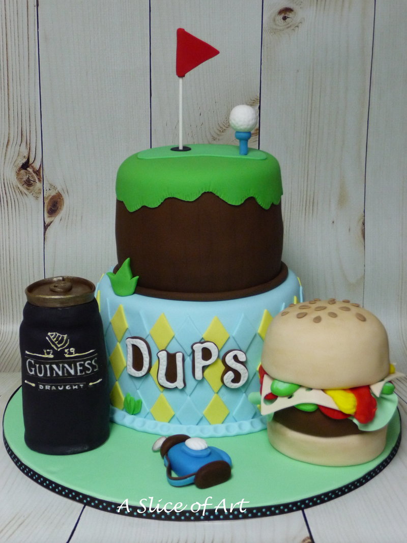 golf birthday cake
