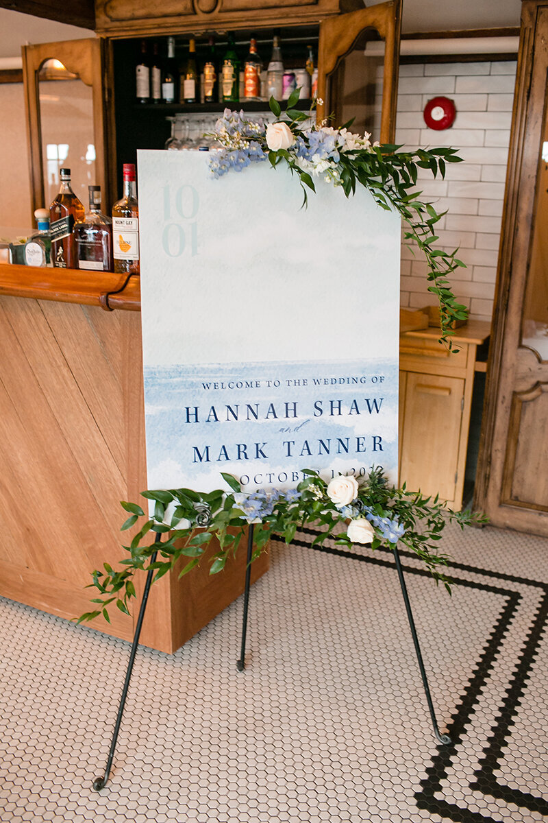 Montauk Wedding Welcome Sign
