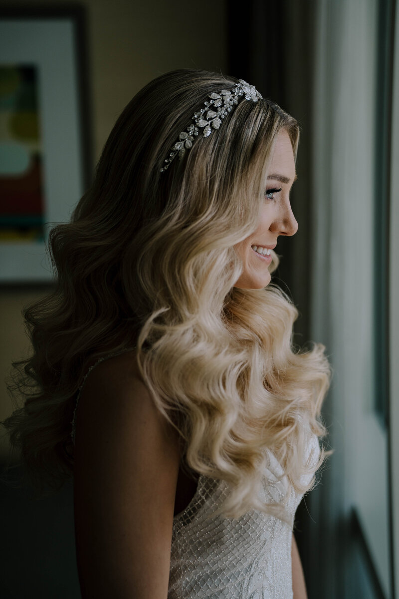 Discover romantic chignons crafted by our skilled Philadelphia bridal stylist.