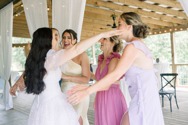 bride and groom at North Georgia wedding venue