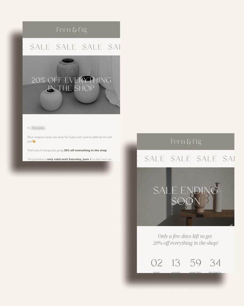 Earthy Flodesk templates for interior designers Fern & Fig 7