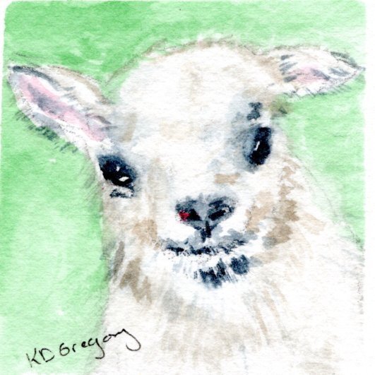 kd gregory itty bitty art - bleat