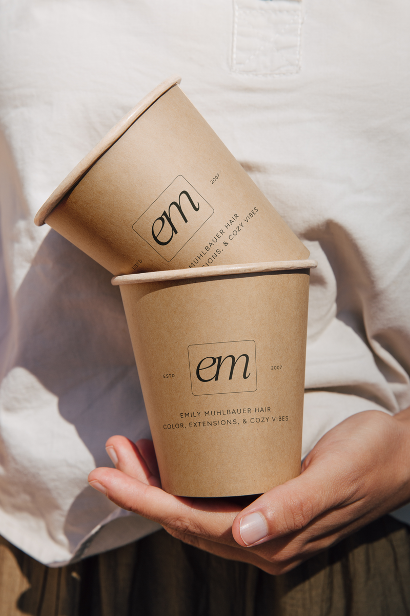 Emily Muhlbauer Coffee Cups Mockup