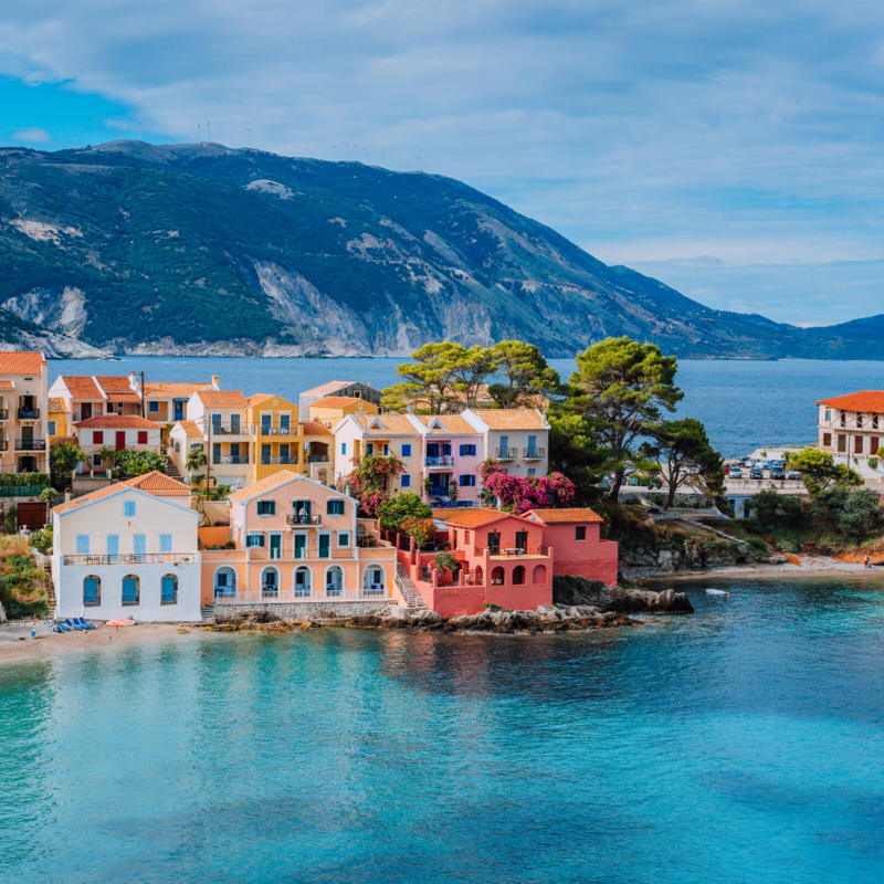A gorgeous seaside village in the Ionian Islands Greece