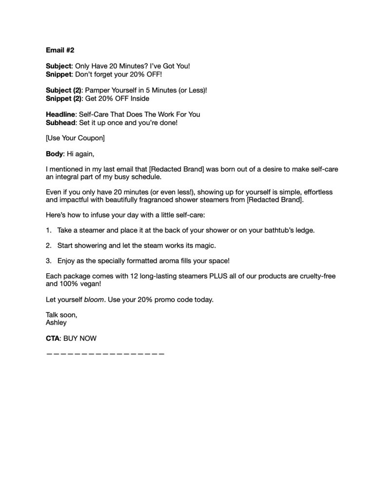 WelcomeEmailSeriesCopyDoc.2