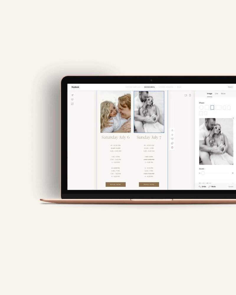 Neutral Flodesk templates for photographers Ivory Vines 4