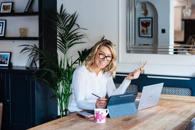 Lorraine Gibson, tutoring online from her base in Essex