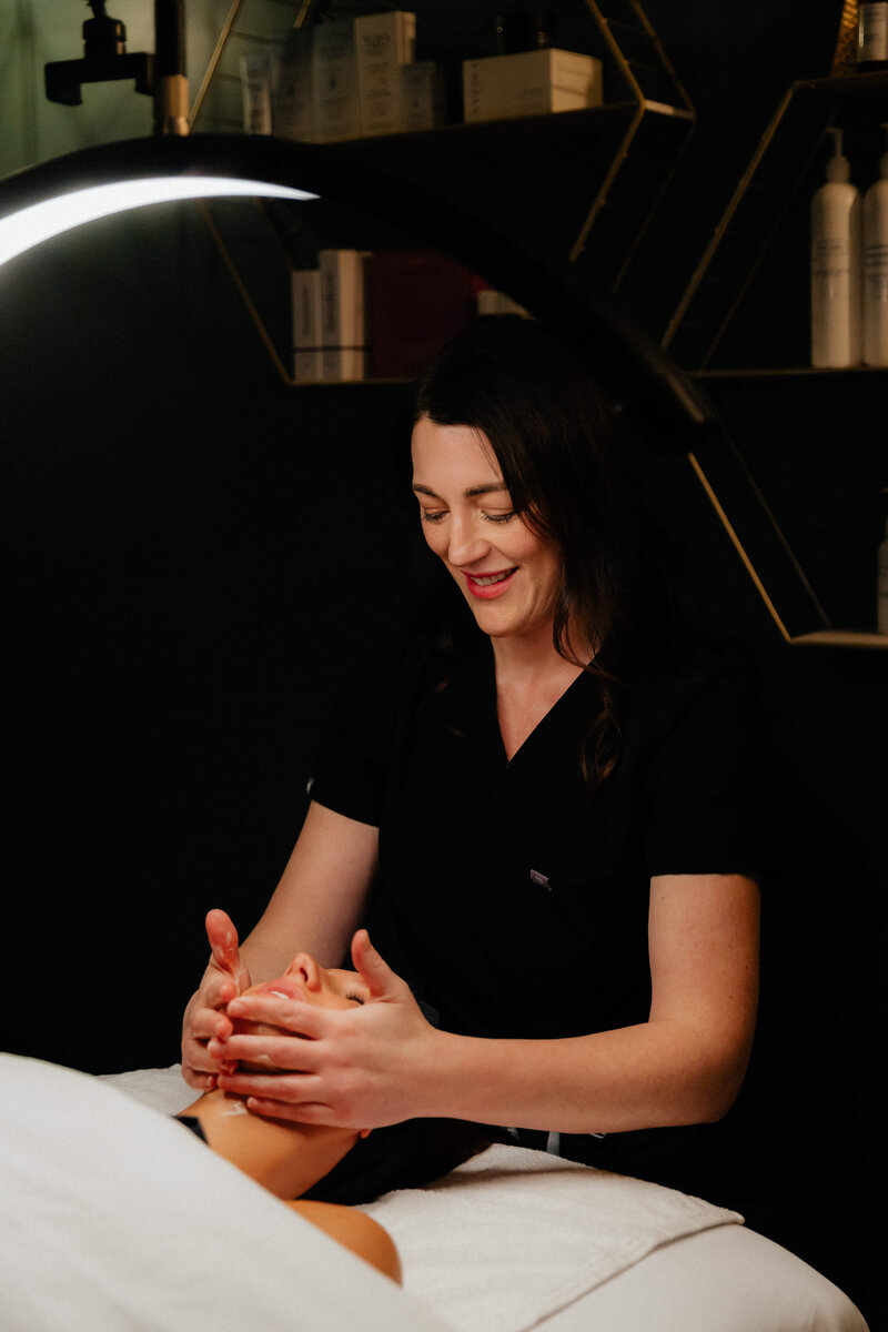 Ohio brand photographer creating elevated, intimate brand photos for estheticians and wellness pros to stand out online and build trust.