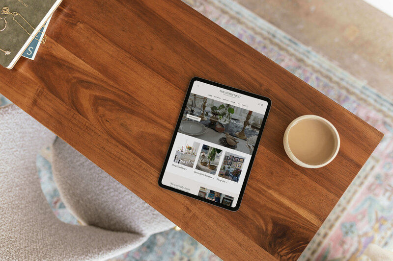 lifestyle-inspired website with warm tones and editorial design for creative small business owners.
