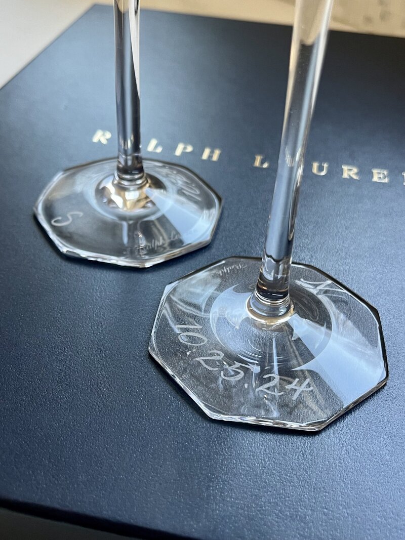 engraved-champagne-flutes-connecticut-calligrapher-nob-hill-jane