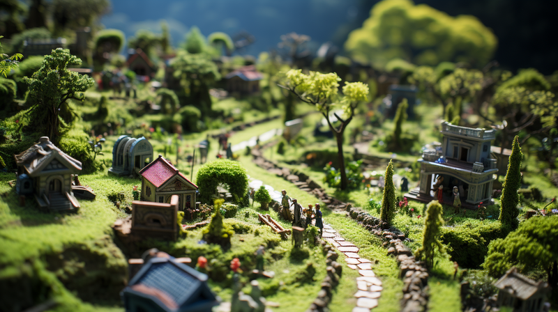 nick0079_Tilt-shift_isometric_view_zombies_in_a_graveyard_Taken_4b50e634-a2c4-426d-8bc4-954abdc719c6
