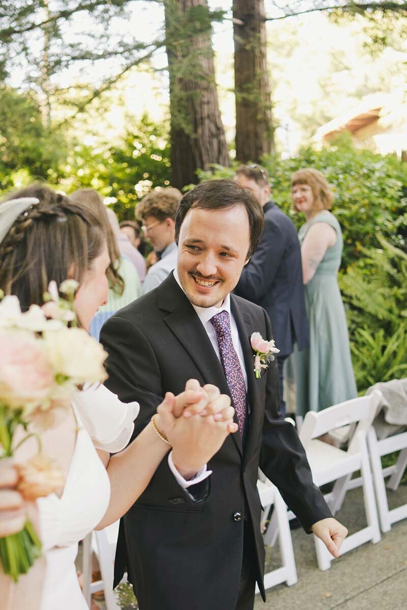 mill valley california wedding photography of sweet couples garden wedding
