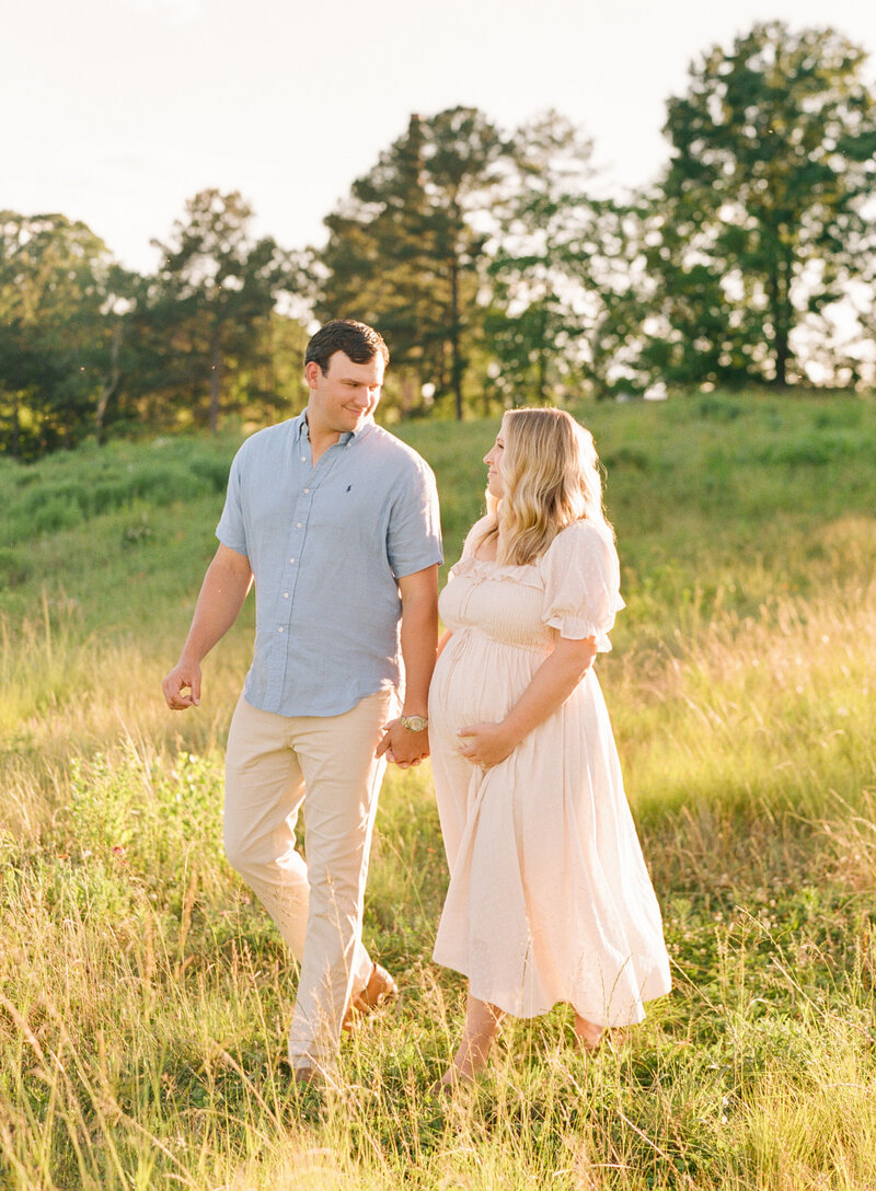 Maternity session at the NC Museum of Art in Raleigh. Photographed by Raleigh maternity photographers A.J. Dunlap Photography.