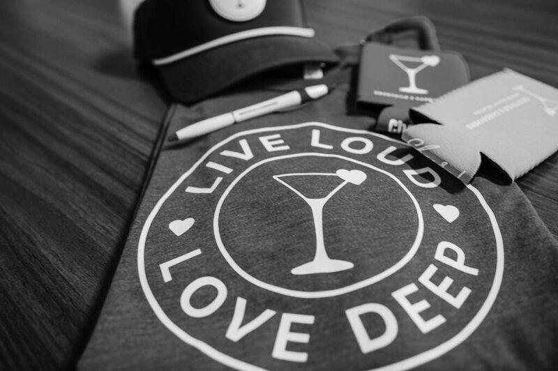 Live Loud Love Deep Tshirts Cocktails and Chemo