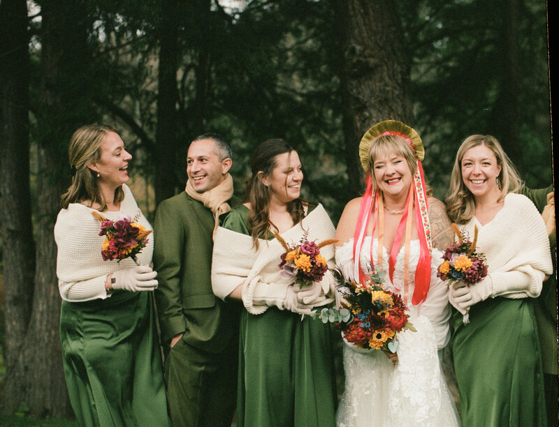 beautiful wedding on film with a vintage feel