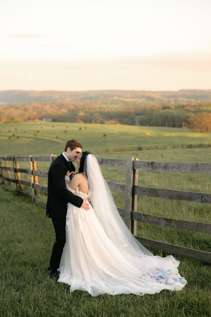 Spring Wedding Portraits by Lisa Blanche Photography