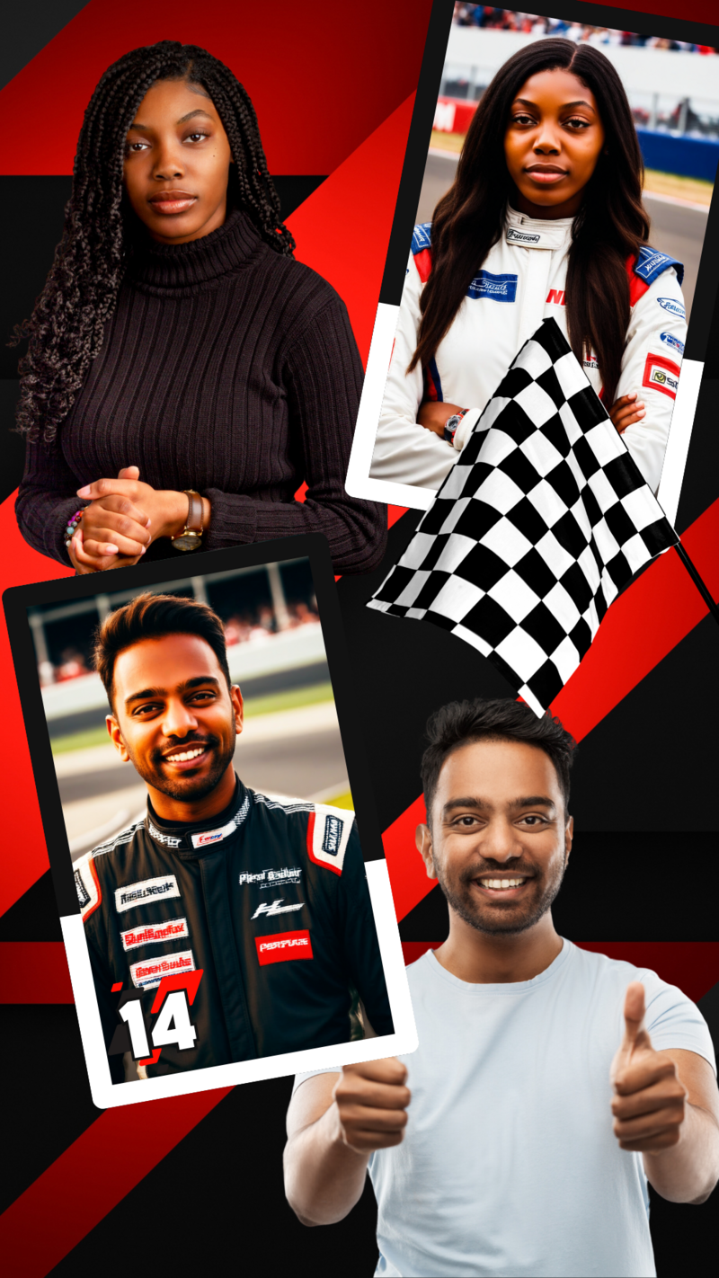 Race Car Marketing Image Example