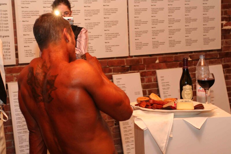 Brent Ray Fraser Posing on Stage The Transitional Culture Dining as Art Documentary By Vancouver Artist 2005