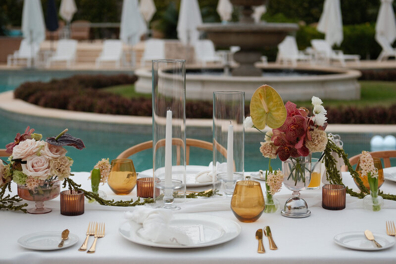 Bermuda Wedding Table Decor Details