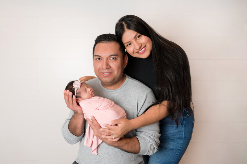 brick nj studio newborn photographer first family portrait