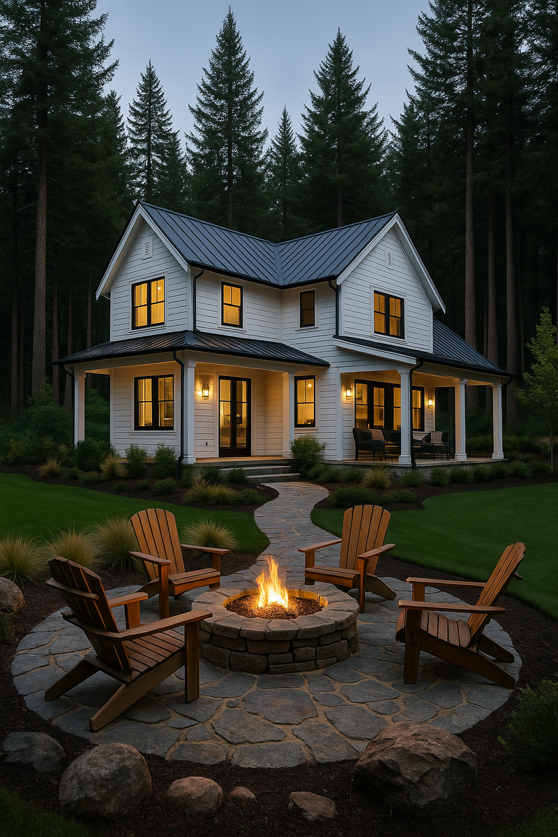 Colorado ranch entrance with driveway grading and tree planting