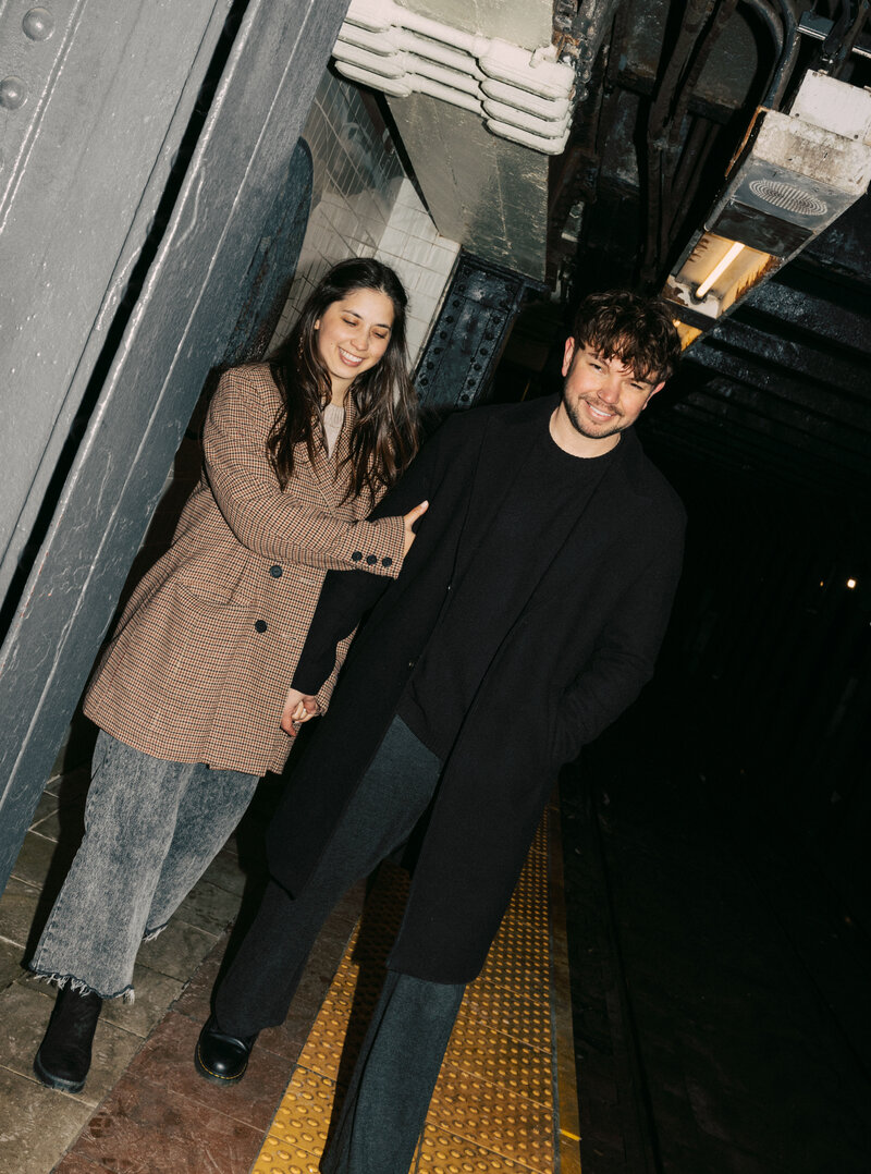 couple smiling at the camera