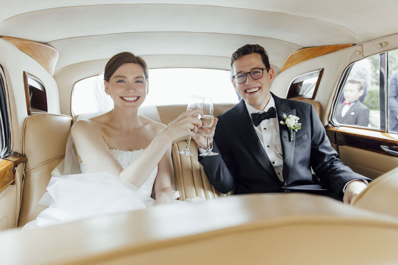 Seasons Catering Wedding Ceremony | Bride and Groom Walking Down the Aisle Just Married | Washington Township New Jersey