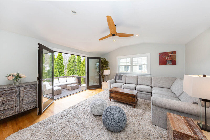 Luxury Living Room, Balcony Newton MA Realtor Noha Soliman Crafted Path Home
