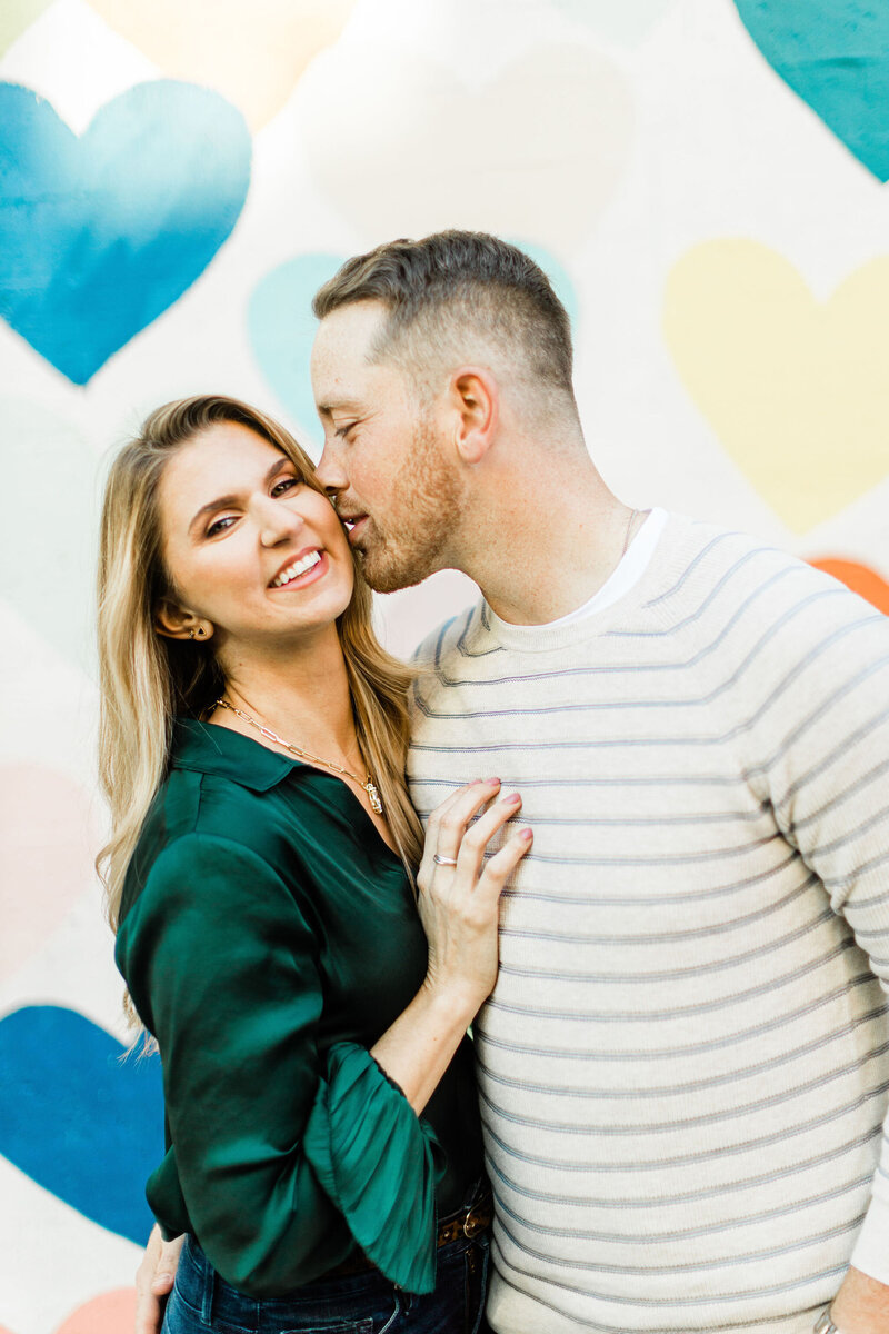 Kisses make Engagement photos so much better!