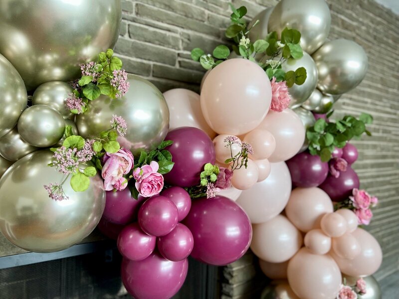 Luxury Picnic Tent Party with Pink Balloon Arch