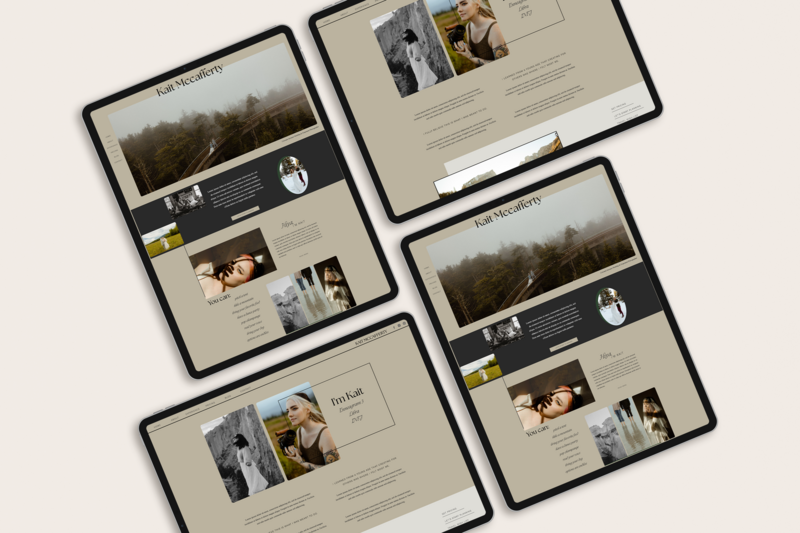 The WItness Showit Website template by dunn design co