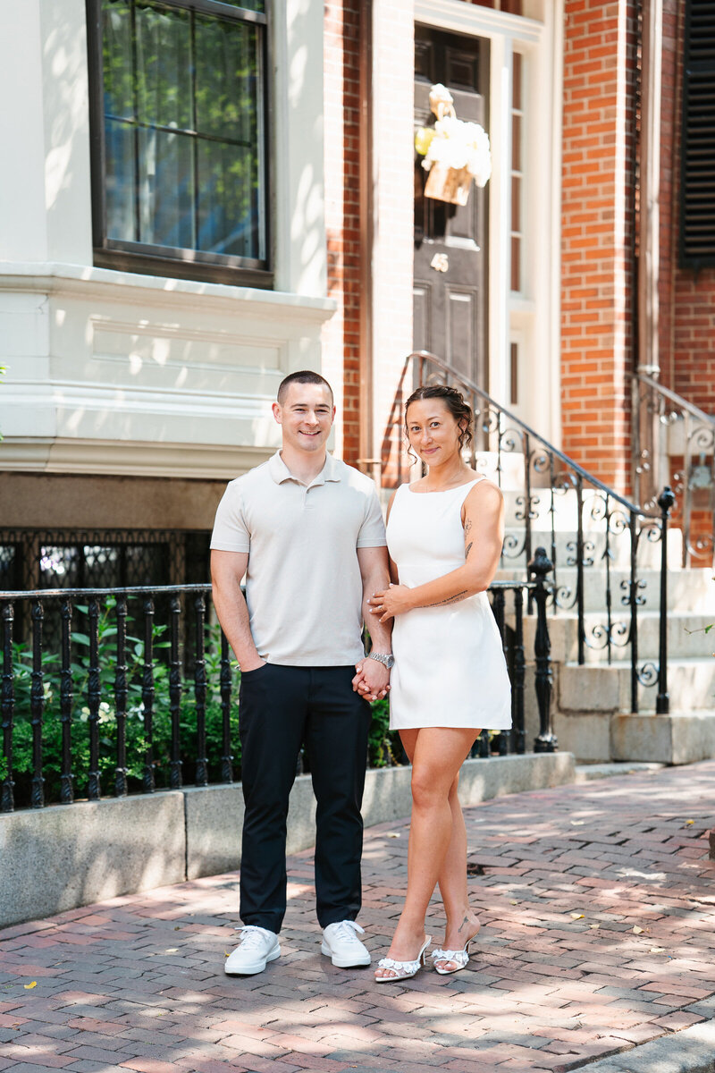 Romantic Boston engagement photography featuring emotional, editorial-style couple portraits.