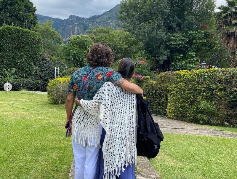 The Rising Ridge founder with his death doula mentor after a death doula retreat.