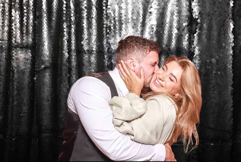 black sequins wedding backdrop photo booth