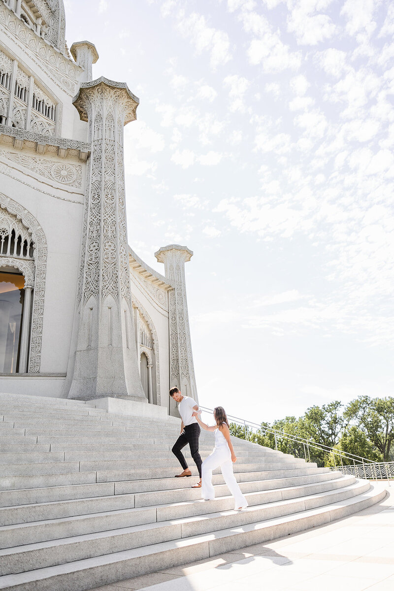 Engagement Session downtown by Cleveland Wedding Photographer Lindsey Ramdin