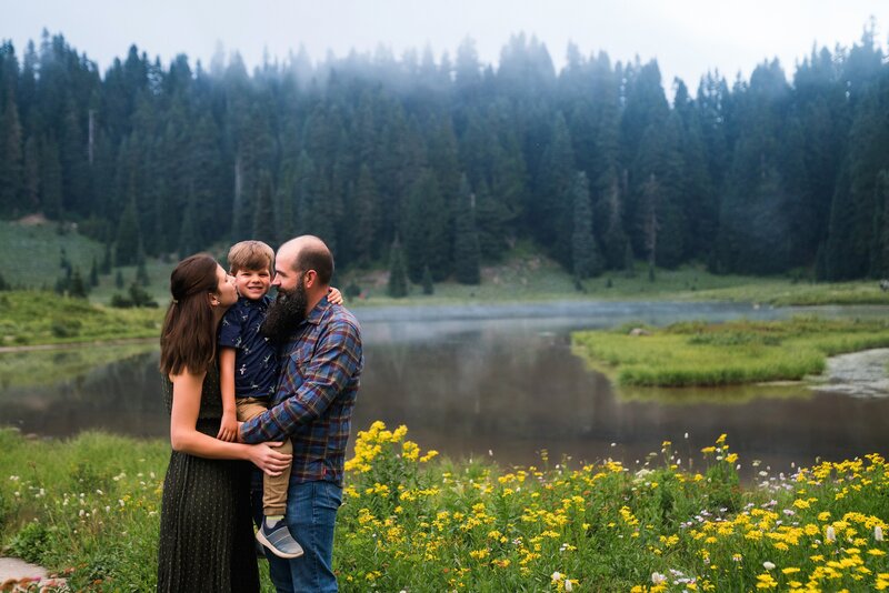 Tipsoo Lake Mount Rainier Family Photos