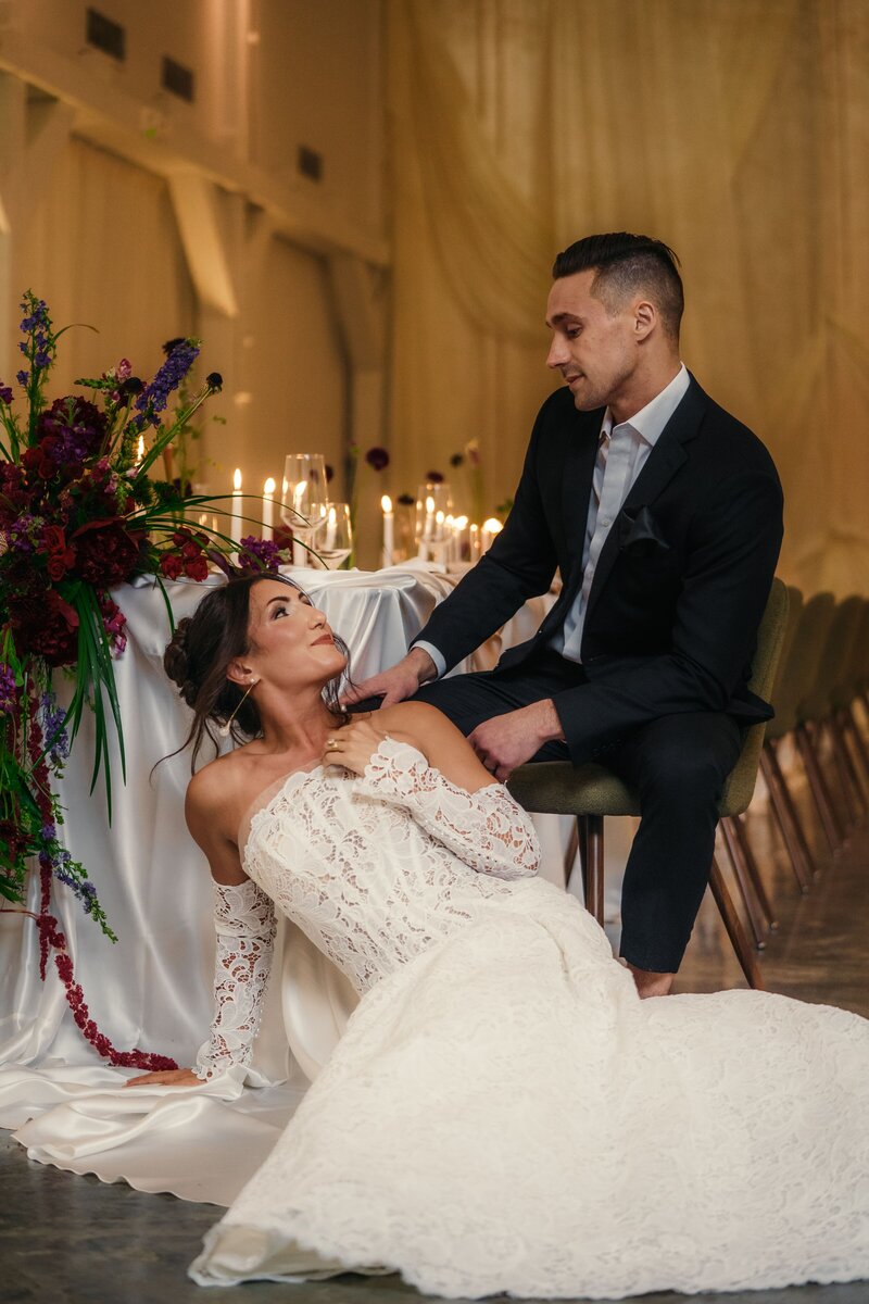 bride and groom in nashville