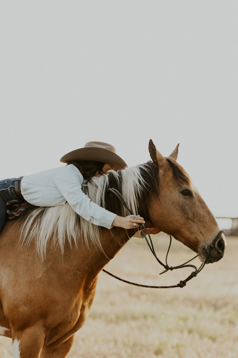 Cowgirl Bareback On Her horse | Western Lifestyle Photography