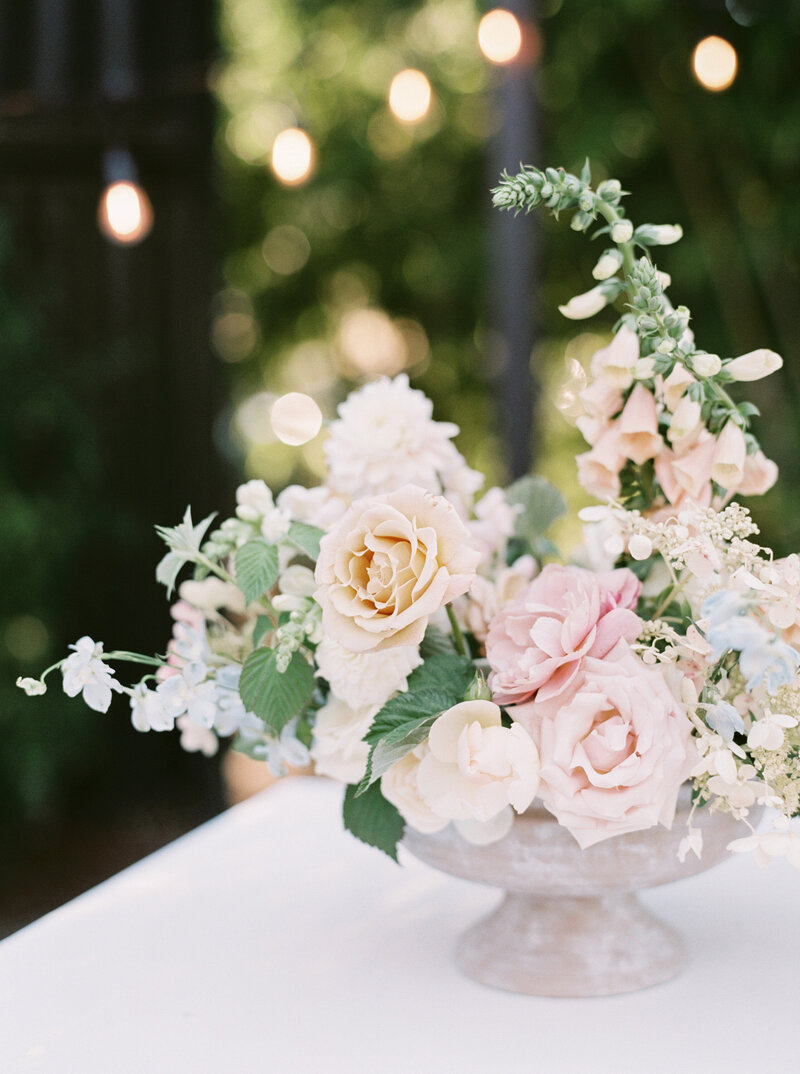 Wedding reception table.