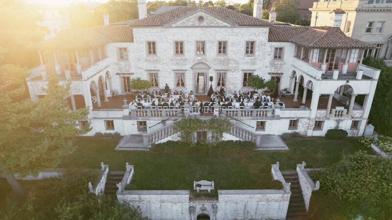 Drone photography at Villa Terrace Milwaukee