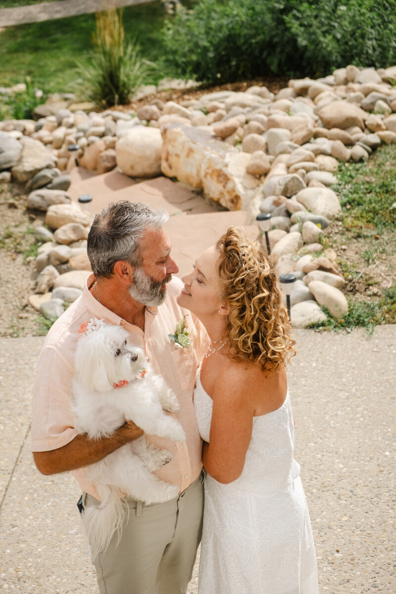 Before elopement ceremony in Durango